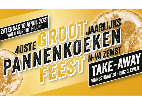 40ste Groot Pannenkoekenfeest (take-away)