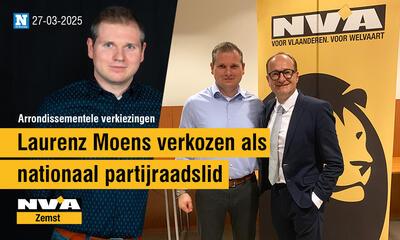 Laurenz Moens verkozen als partijraadslid N-VA